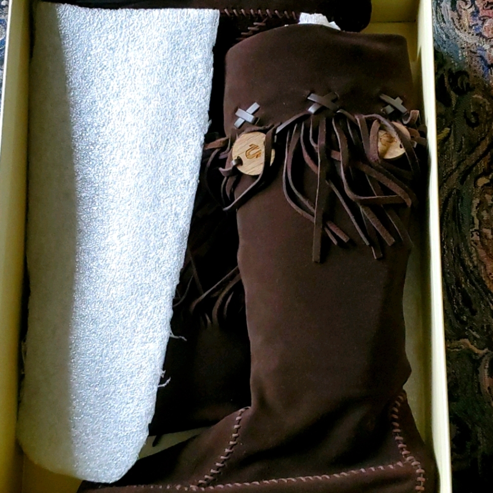 True Religion Brand Moccasin Boots - Picture 1 of 6